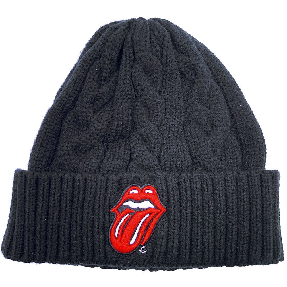 ROLLING STONES ローリングストーンズ (来日 35周年 記念 ) - Classic Tongue / ケーブルニット / ビーニー - PGS
